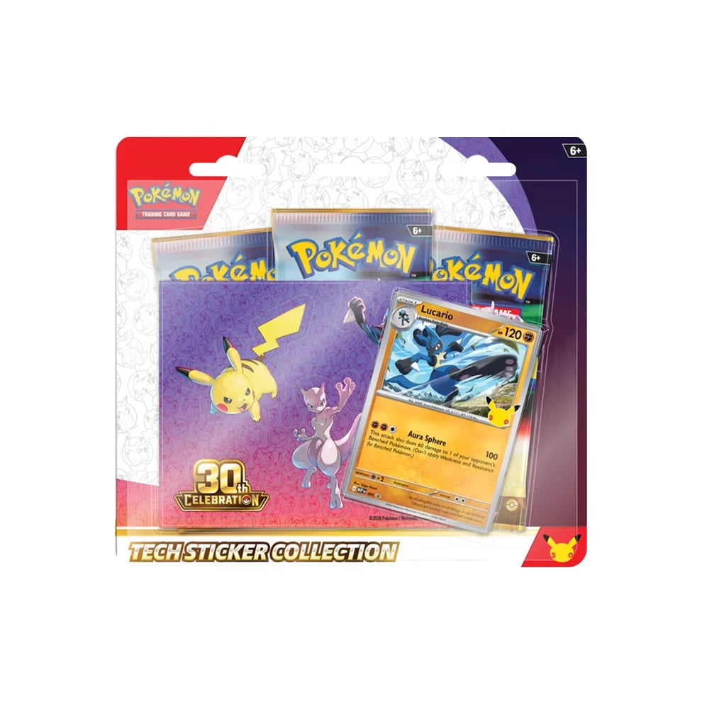 30th Celebration Lucario Tech Sticker Collection